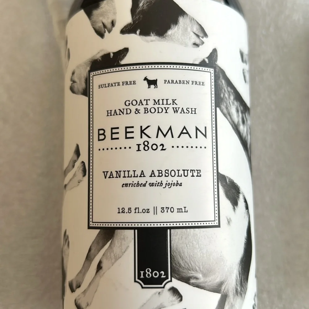 Beekman1802 Goat Milk HAND & BODY WASH and HAND CREAM (VANILLA ABSOLUTE) NEW